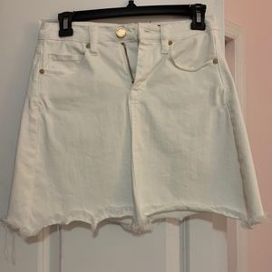 White Jean Skirt